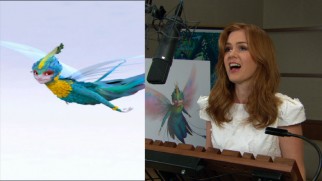 Isla Fisher looks her very best to record the Tooth Fairy's lines in "Dreamers and Believers."