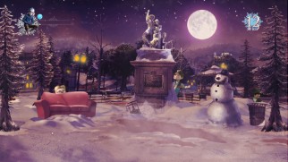 In the Blu-ray game "Jack Frost Snowball Showdown!", you throw and dodge your way to success.