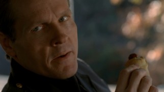 In his introduction, Sarge (William Sadler) reveres the pigs in a blanket his mother makes for him every day on the job.