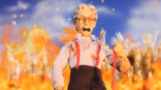 Orville Redenbacher stands up to creepy children in "Children of the Popcorn."