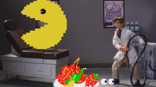 Pac-Man's colorful colonic is one of the Blu-ray's five short, fully-animated deleted scenes.