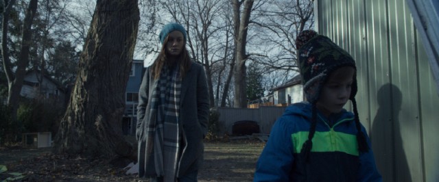 Joy (Brie Larson) and Jack (Jacob Tremblay) return to room at the end of "Room."