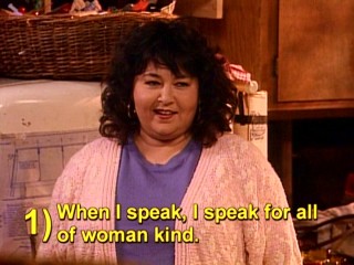 A statement Roseanne makes to Dan's father qualifies as the domestic goddess' sagest piece of wisdom.