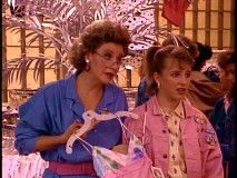 The dress Becky (Lecy Goranson) wants in "Mall Story" is out of the Conners' price range.