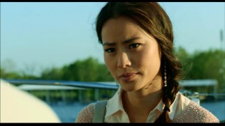 Fourth-billed Jamie Chung appears as scoop-pursuing journalist Lisa Martin in this deleted scene.