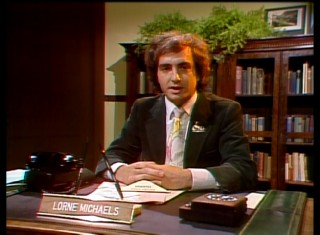 A young Lorne Michaels introduces the Rutles in a 1970s Saturday Night (Live) clip.