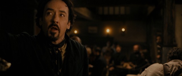 Edgar Allan Poe (John Cusack) promises a free drink to anyone who can finish this line "Quoth the raven..."
