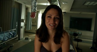 Allison (Italia Ricci) confesses to the camera as young people do during Armageddon.