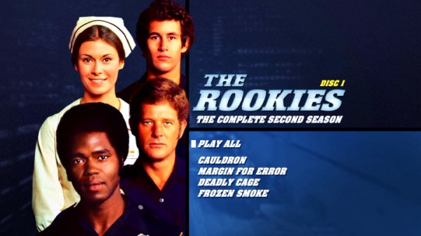 The Rookies' Season 2 DVD cover art also features on the menus for Discs 1 and 6.