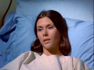 In a reverse from the norm, nurse Jill Danko (Kate Jackson) is the one who needs the hospital bed after she is shot in "A Matter for Justice."