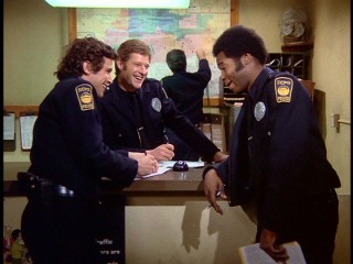 SCPD officers rarely crack smiles outside of episodes' closing minutes.