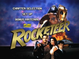 The makers of the Main Menu for "The Rocketeer" DVD were so excited by the work that they forgot half of the words in the movie's title.