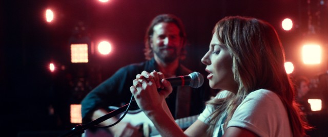 Ally (Lady Gaga) experiences a rise to stardom under the tutelage of Jackson Maine (Bradley Cooper) in 2018's (#7) "A Star Is Born."