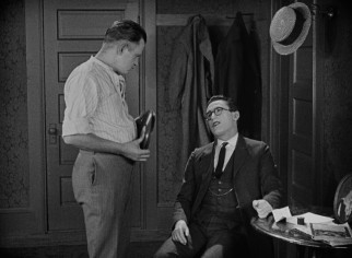 In L.A., Harold rooms with his pal "Limpy Bill" (Bill Strother), who is equally indigent.