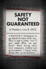 Safety Not Guaranteed (2012) movie poster
