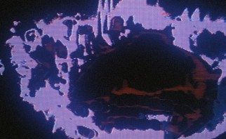 In "Sans Soleil", Chris Marker repeatedly gives footage a computer graphic makeover using cutting-edge 1980s technology.