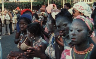 Girls of West Africa appear with chalk on their faces for some reason in "Sans Soleil."