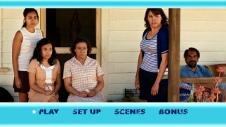 The girls and their family send some skepticism in Dave's direction on the DVD's main menu montage.
