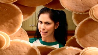 Excited for breakfast, Sarah Silverman sings an ode to pancakes.