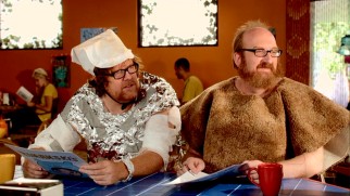 Steve (Steve Agee) and Brian (Brian Posehn) dress creatively while each shuns laundry duties.