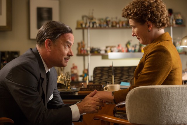 Walt Disney (Tom Hanks) tries to keep P.L. Travers (Emma Thompson) happy while adapting her Mary Poppins books in "Saving Mr. Banks."