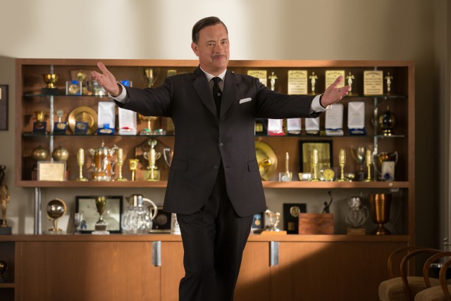Tom Hanks plays Walt Disney kind of like Tom Hanks before a loaded trophy case in "Saving Mr. Banks."