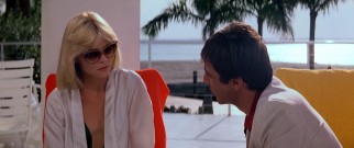 Elvira Hancock (Michelle Pfeiffer) is the icy object of Tony's affections.
