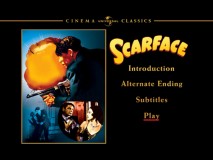 The original "Scarface" uses a minimum of menu screens.