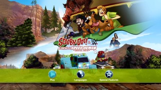 Scooby-Doo and WWE: Curse of the Speed Demon gets a basic menu on both Blu-ray and (pictured) DVD.