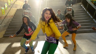 Zendaya Coleman is cool in school in her drumline-accompanied "Dig Down Deeper" music video.