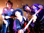 Jackie Chan rocks out on guitar in between Uncle Kracker and Kid Rock in the "Yeah, Yeah, Yeah" music video.