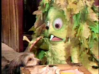 Sigmund (Billy Barty) falls for Fluffy the dog in "Puppy Love." You say it's puppy love, they say it's full grown.