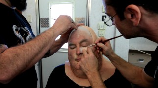 Stacy Keach gets a monstrous make-up makeover to play Alarich Wallenquist.