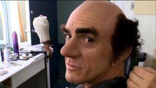 For Hank Azaria, "Going Gargamel" involves bushy eyebrows, a prosthetic nose, buckteeth, and a shave.