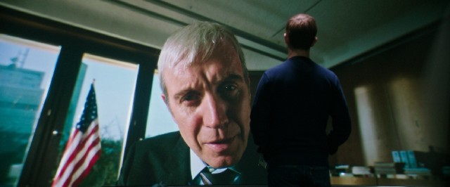 Snowden's mentor (Rhys Ifans) questions his methods and pries into his private life during this amusingly framed Internet video call.