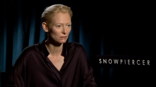 Looking rather different out of make-up, Tilda Swinton explains the desire to work with Bong Joon Ho that prompted him to make over a character for her.