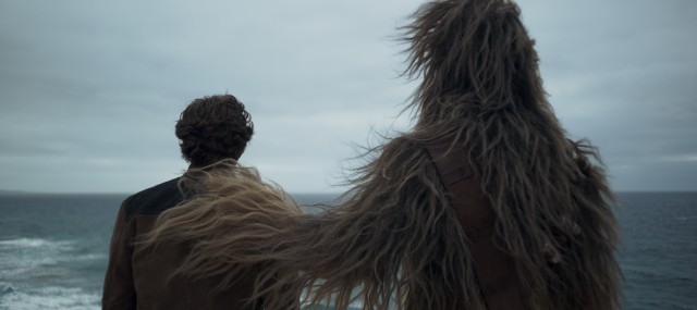 "Solo: A Star Wars Story" shows us the origins of the long friendship of Han Solo (Alden Ehrenreich) and Chewbacca (Joonas Suotamo).