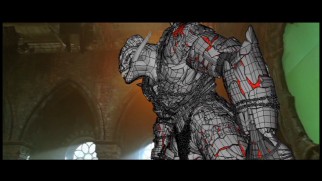 You'll never believe it, but that giant fire demon from the film was actually computer-generated imagery.