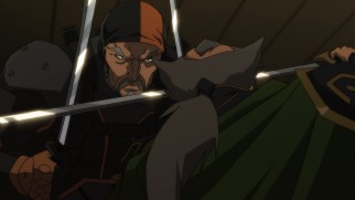 Slade Wilson, a.k.a. Deathstroke, attacks his old nemesis Ra's al Ghul in the opening of "Son of Batman."