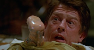 "Alien" star John Hurt (John Hurt) gets a visit from an unwelcome intestinal guest.