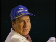 Mel Brooks in a director's cap features in his memorable "Spaceballs" teaser trailer for exhibitors.
