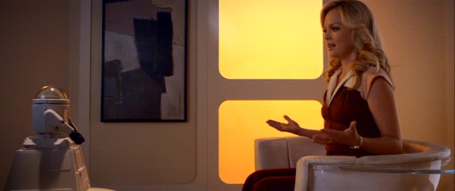 High maintenance space housewife Misty (Marisa Coughlan) spills her heart to Dr. Bot, her tiny robotic therapist.