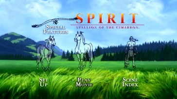 The DVD's old recycled animated main menu handily bests the Blu-ray's static screen.