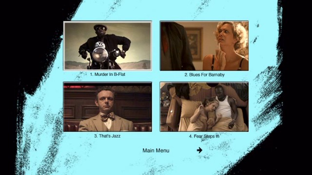 In the absence of extras, here is a look at the first of The Spoils Before Dying's two episode menus.