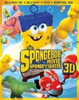 The SpongeBob Movie: Sponge Out of Water: Blu-ray 3D + Blu-ray + DVD + Digital HD combo pack cover art - click to buy from Amazon.com