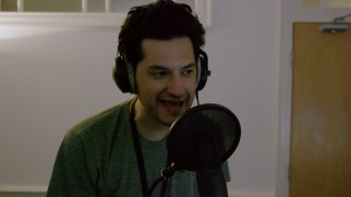 That's Ben Schwartz (Parks & Rec's Jean Ralphio) working as a voice consultant for BB-8 in "Sounds of the Resistance."