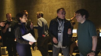 Director Danny Boyle provides guidance to Kate Winslet and Michael Stuhlbarg in this behind-the-scenes look from "Inside Jobs."