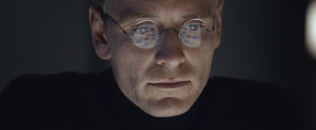 "Steve Jobs" stars Michael Fassbender as the titular Apple co-founder and CEO.
