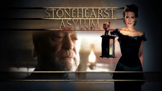 Michael Caine looks like he's checking out Kate Beckinsale on the Stonehearst Asylum Blu-ray menu.