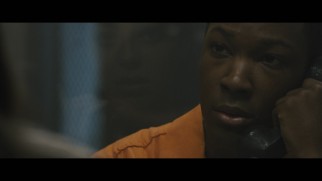 Dr. Dre (Corey Hawkins) gets a jailhouse visit from his girlfriend in this longest deleted scene.